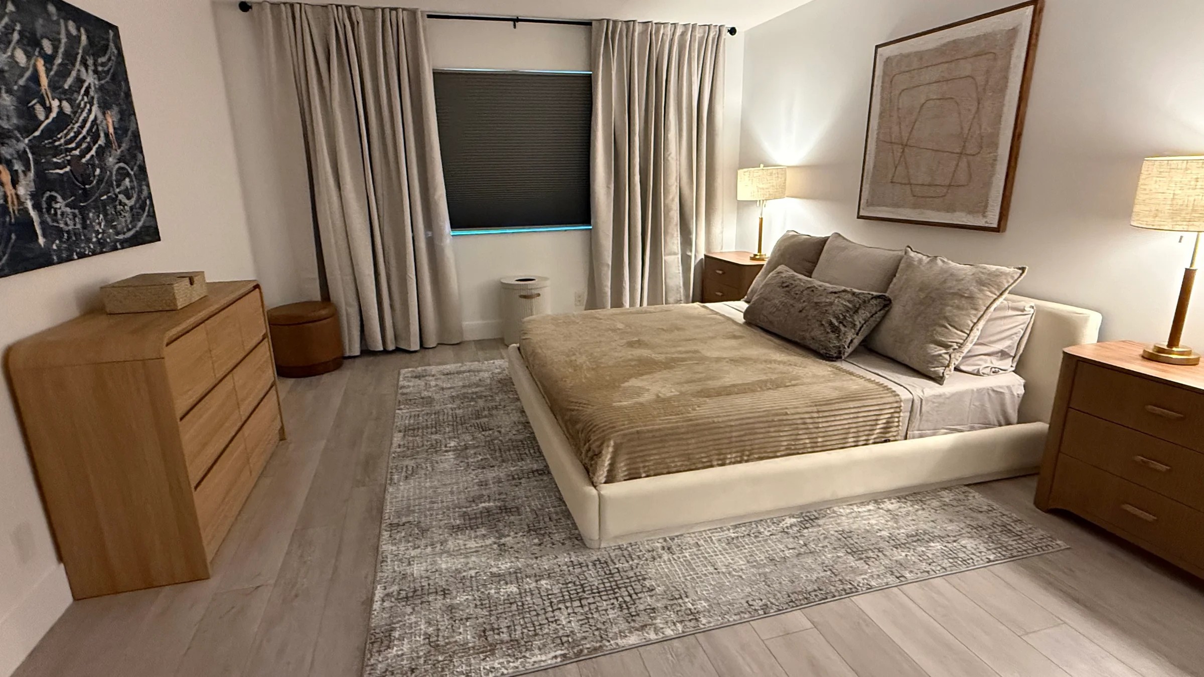 Completed bedroom in a furnished Weston residence