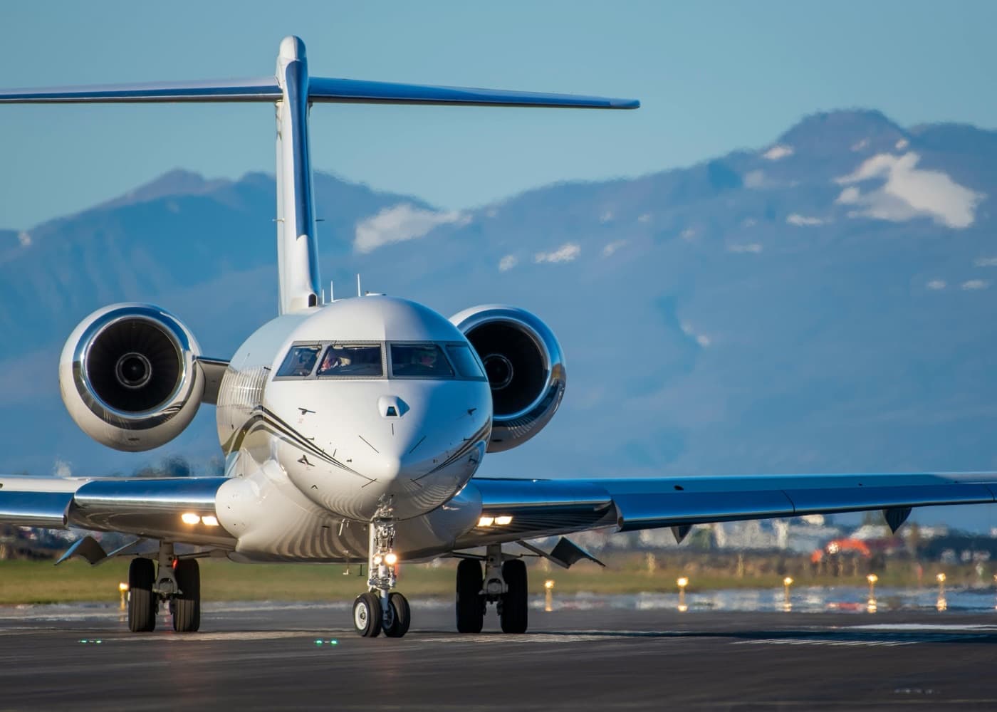 Private jet on a runway representing private aviation coordination
